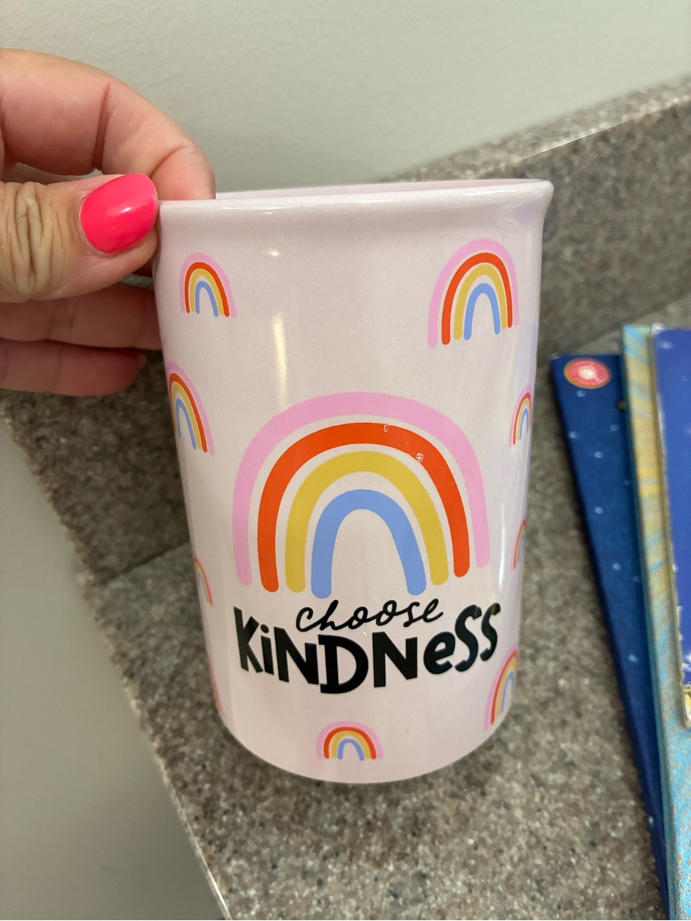 Target Pink Rainbow "Choose Kindness" Makeup Organizer